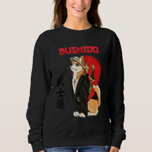Sudadera Perro Lindo Shiba Inu Samuray Bushido Camino Luz