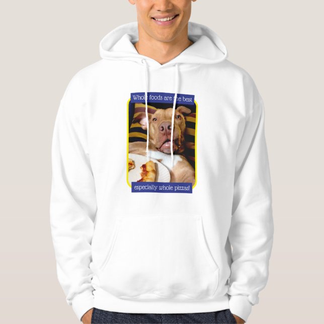 Sudadera Perro lleno de pizza (Anverso)