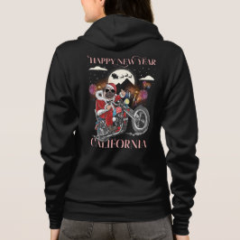 Sudadera Perro Lleva Una Motocicleta A California