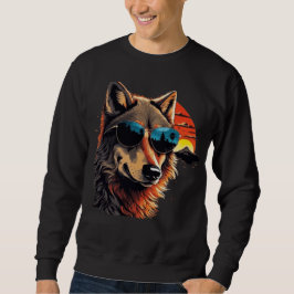 Sudadera Perro lobo con gafas de sol en las ideas de regalo