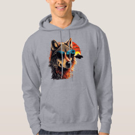 Sudadera Perro lobo con gafas de sol en las ideas de regalo