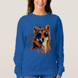 Sudadera Perro lobo con gafas de sol en las ideas de regalo