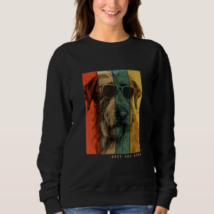 Sudadera Perro lobo irlandés vintage mamá papá niños hombre