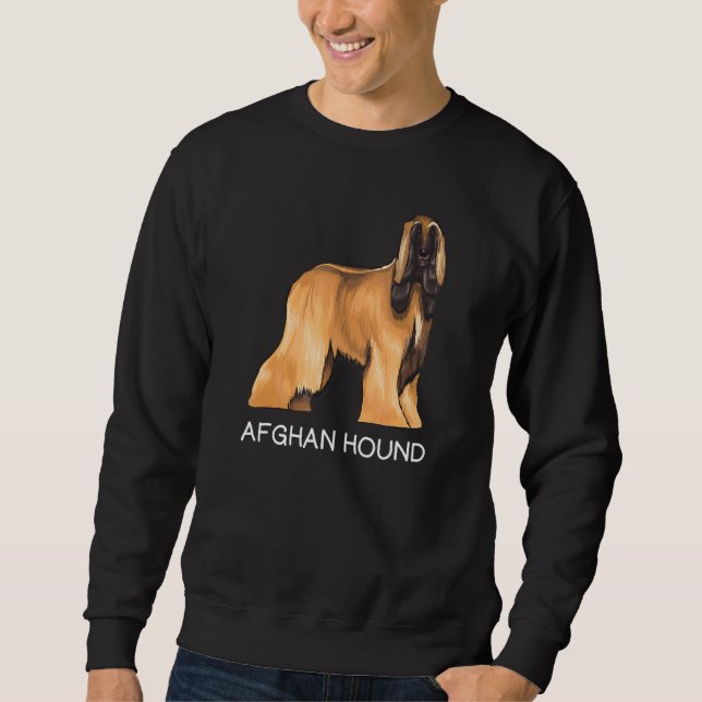 Sudadera Perro Loco Afghan Hound (Anverso)