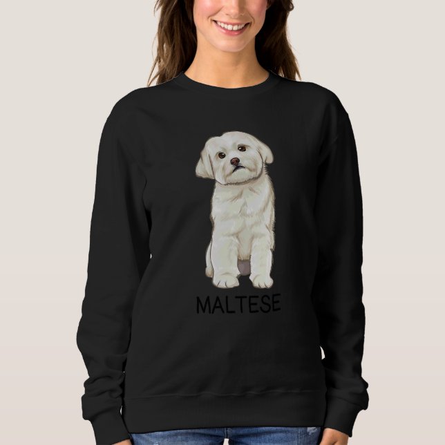 Sudadera Perro Loco Maltés (Anverso)