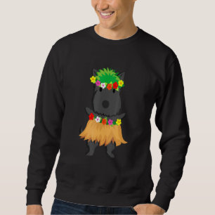 Sudadera Perro Luau Fiesta Aloha Hawaii Hula Scottish Terri