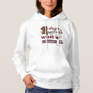 Sudadera Perro madre amante del vino Cute Brown Labrador