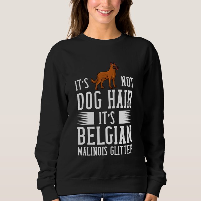 Sudadera Perro malinés belga cachorro propietario (Anverso)