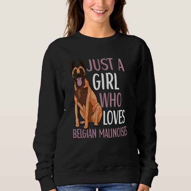 Sudadera Perro Malinois Belga Para Dueño De Malinois Belga  (Anverso)