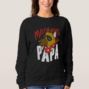 Sudadera Perro Malinois Papá Pastor Belga Gafas de sol Papa