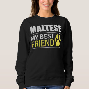 Sudadera Perro maltés amante maltés mi mejor amigo maltés D