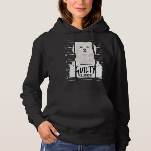 Sudadera Perro Maltés Culpable Mugshot