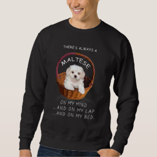 Sudadera Perro maltés está en mi mente cachorro 2
