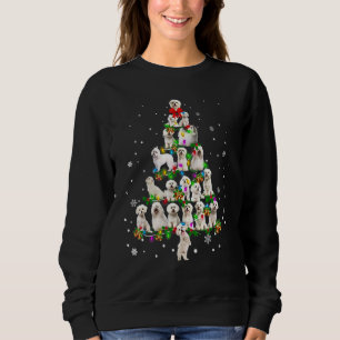 Sudadera Perro maltés lindo árbol de Navidad decorar árbol