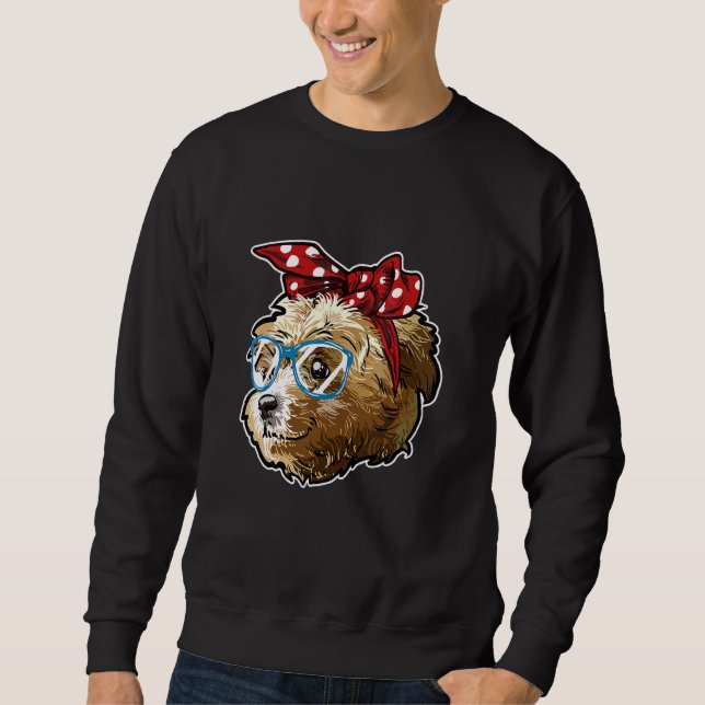 Sudadera Perro Maltipoo Lindo Perro Maltipoo   (Anverso)