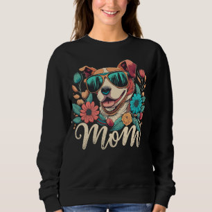 Sudadera Perro Mamá   Corte Floral Fur Mom for Pet Lovers