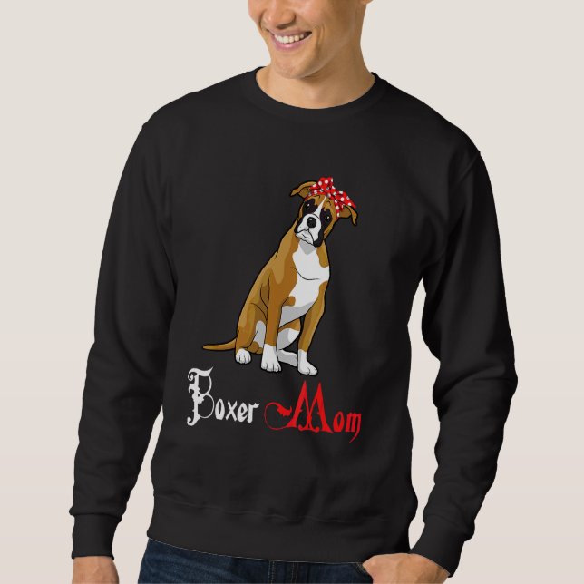 Sudadera Perro Mama Puppy Mom Boxer (Anverso)