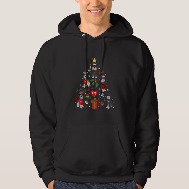 Sudadera Perro Mascota gracioso adorno de árbol de Navidad  (Anverso)