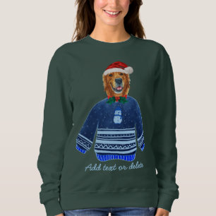 Sudadera Perro Mom Navidad Cute Golden Retriever Feo Perro