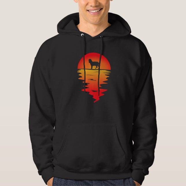 Sudadera Perro Norfolk Spaniel atardecer (Anverso)