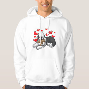 Sudadera Perro Old English Sheepdog con animal de peluche y