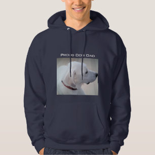 Sudadera Perro orgulloso papá lindo Labrador blanco perrito