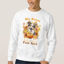 Sudadera Perro otoñal con paw de personalizable Hazel