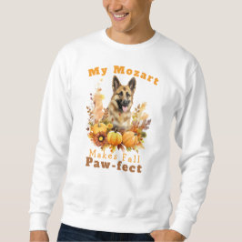 Sudadera Perro otoñal de paw personalizable Mozart