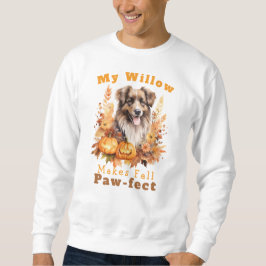 Sudadera Perro otoñal salvaje con paw de personalizable