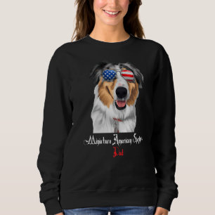 Sudadera Perro Papa Cachorro Papá Noel Pastor Norteamerican