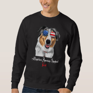 Sudadera Perro Papa Cachorro Papá Noel Pastor Norteamerican