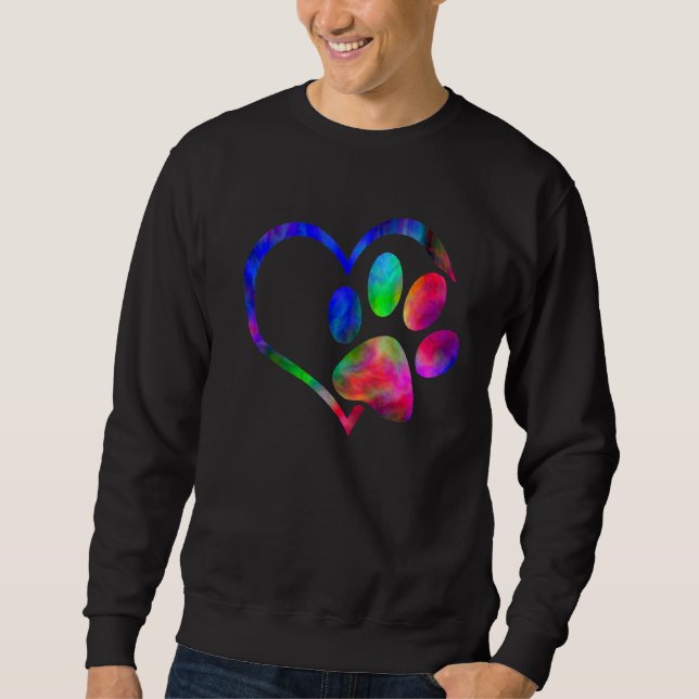 Sudadera Perro papá mamá cachorro amor Perros traza corazón (Anverso)
