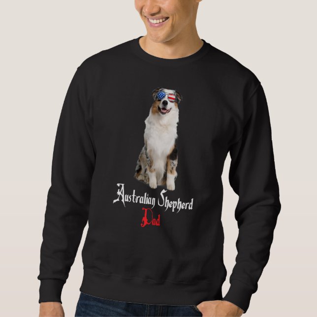 Sudadera Perro Papa Puppy Dad Pastor Australiano (Anverso)