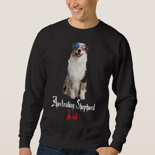 Sudadera Perro Papa Puppy Dad Pastor Australiano (Anverso)