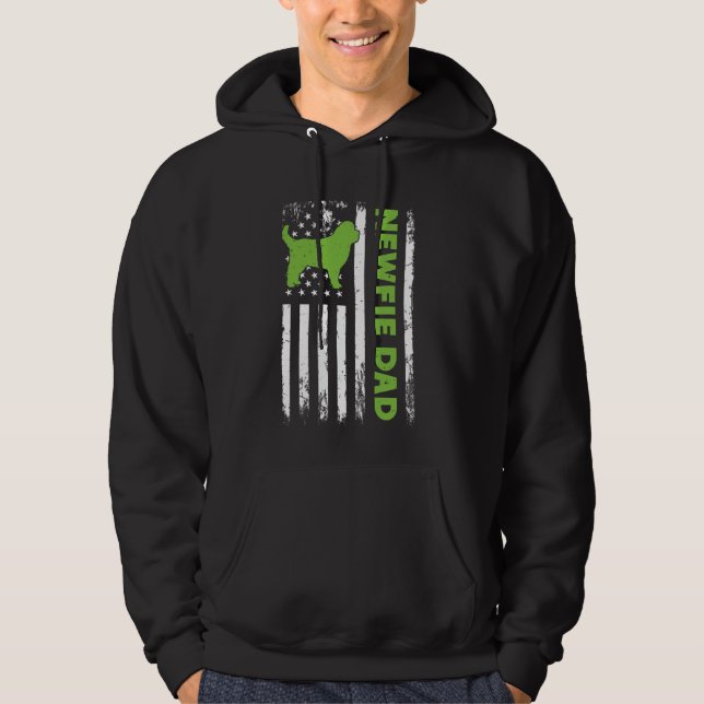 Sudadera Perro Papi NEWFIE Dueño de Terranova de DAD Améric (Anverso)