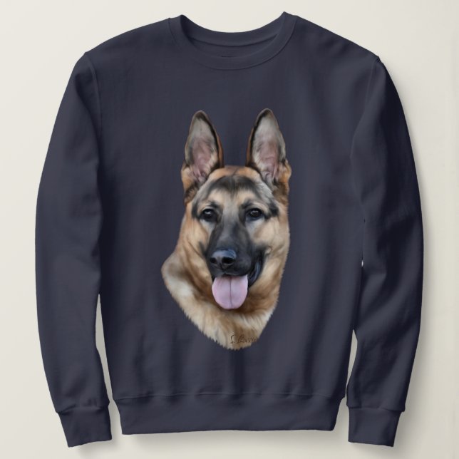 Sudadera Perro pastor alemán (Anverso del diseño)