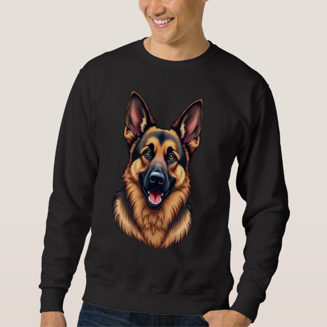 Sudadera Perro pastor alemán - Amor leal e inteligente del  (Anverso)
