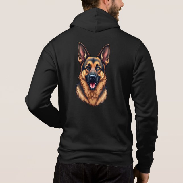 Sudadera Perro pastor alemán - Amor leal e inteligente del  (Reverso)