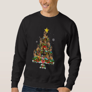 Sudadera Perro Pastor Alemán Árbol de Navidad Navidad