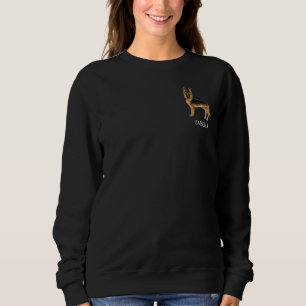 Sudadera Perro Pastor Alemán Negro Y Tan Con Texto Personal