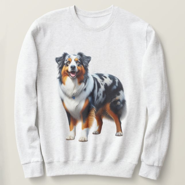 Sudadera Perro pastor australiano (Anverso del diseño)