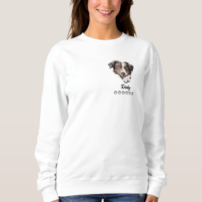 Sudadera Perro Pastor Australiano Personalizado (Anverso)