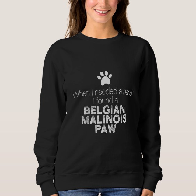 Sudadera Perro pastor belga de pastor malinois de mano (Anverso)
