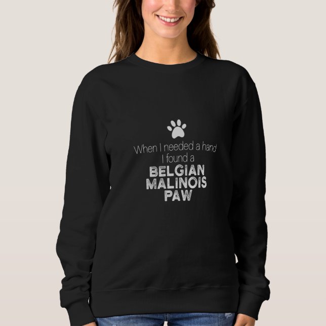 Sudadera Perro pastor belga de pastor malinois de mano (Anverso)