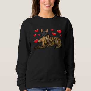 Sudadera Perro Pastor Holandés Con Animales Y Corazones Ta