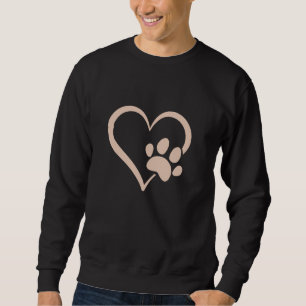 Sudadera Perro Paw Heart Love Pet Lover