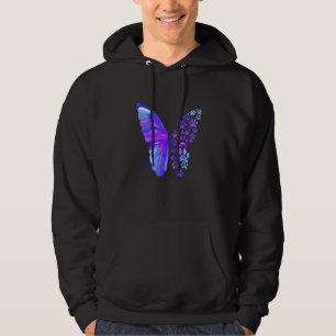 Sudadera Perro Paw Imprimir mariposa Pug Mom Dad Dachshund