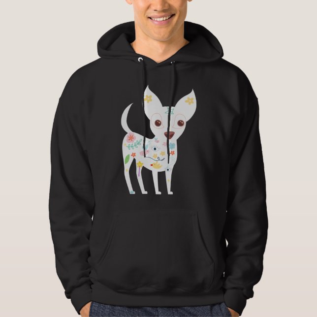 Sudadera Perro pentagrama mágico chihuahua (Anverso)