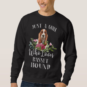Sudadera Perro perrito honesto basset - sólo un Chica que a