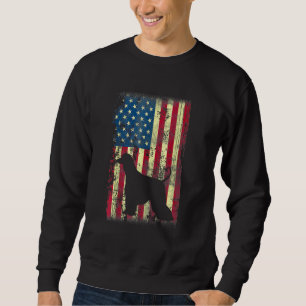 Sudadera Perro Perro Afgano Bandera Estadounidense 4 De Jul